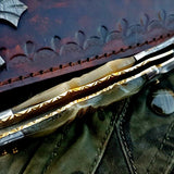 Custom Handmade Damascus Steel Folding Knife