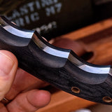 Handmade D2 Flat Grind Bushcraft Skinner Hunter Knife
