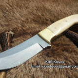 Custom Handmade Game Skinning Knife – 9" High-Carbon Steel Blade