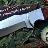 Custom Handmade D2 Tool Steel  Hunting Skinning Camping Knife