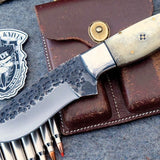 d2 steel handforge skinning knife