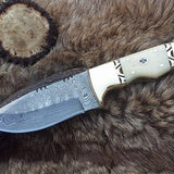 Custom Handmade Damascus Steel Hunting/Skinning Knife