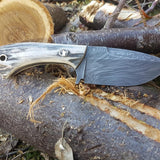 Full Tang Custom Handmade Damascus Steel Skinner Knife