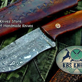 Custom Handmade Damascus Steel Skinning Knife