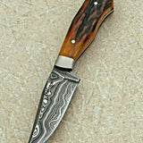 Damascus steel handmade skinner knife