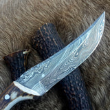 Damascus Narrow Blade Knife