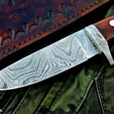 Custom Handmade Damascus Steel Hunting Knife