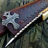 Custom Handmade Hammered 1095 High Carbon Steel Hunting Skinning Knife