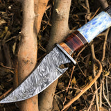 New Custom Handmade Damascus Steel Hunter Knife