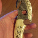 Custom Hand Made Gut Hook Knife