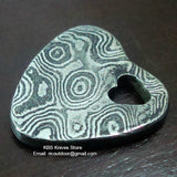Damascus Heart Pendant