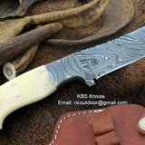 Handmade Damascus Steel Skinner Knife