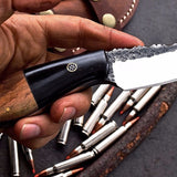 Full Tang Custom Handmade Railroad SpikeHunting Skinning Knife