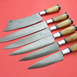 damascus steel kitchen knives set