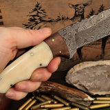 Hand Made Damascus Skinning Knife