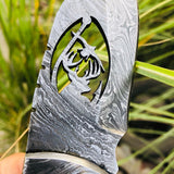 Custom Handmade Damascus steel guthook knives