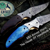 Custom Handmade Damascus Steel Folding Pocket Knives ( Deal )
