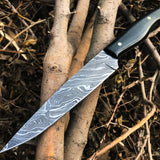 New Full Tang Custom Handmade Damascus Steel Hunting Knife