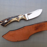 j2 steel high polish skinning knife