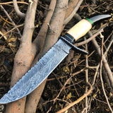 Christmas Sale !!! New Custom Handmade Damascus Steel Hunting Knife
