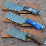Damascus steel handmade cleavers