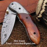 Handmade Damascus Pocket Knife