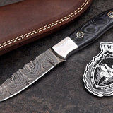 Custom Handmade Damascus Steel Skinning/Camping/Hunting Knife