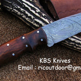 Handmade Damascus Skinning Knife