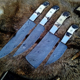 Damascus Kitchen Knives Set