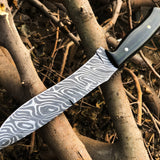 New Custom Handmade Damascus Steel Hunting Knife