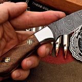 Custom Handmade Damascus Steel Skinning/Camping/Hunting Knife