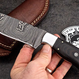 Custom Handmade Damascus Steel Skinning/Camping/Hunting Knife