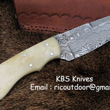 Custom Handmade Fixed Blade Skinning Knife – 8 Inches