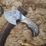 Damascus Blade Mini Skinning Axe