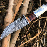 New Custom Handmade Damascus Steel Hunter Knife