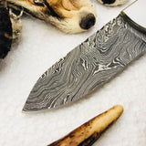 New Custom Handmade Damascus Steel Hunting Skinning EDC Knife