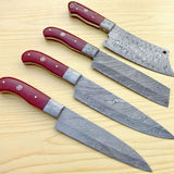 damascus steel kitchen knives set