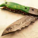 Hand Made Damascus Pocket Knife