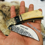 Custom Handmade D2 Steel Blade Pocket/Folding Knif