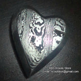 Damascus Heart Pendant