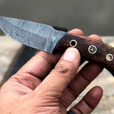 Damascus handmade skinner knife