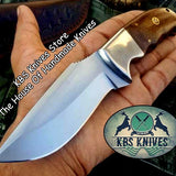 Custom Handmade D2 Tool Steel  Hunting Skinning Camping Knife