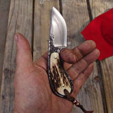 Custom Hand Forged 1095 Steel Mini EDC Skinner Knife