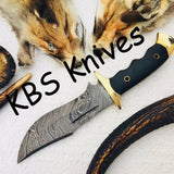 Full Tang Custom Handmade Damascus Steel Blade Hunter Knife