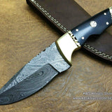 Custom Handmade Hunters Knife with Leather Sheath