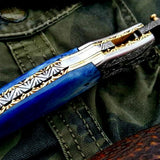 Custom Handmade Damascus Steel Folding Pocket Knife