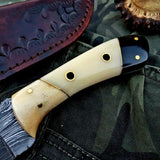 Custom Handmade Damascus Steel Hunting Knife