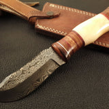 Hand Made Damascus RainDrop Pattern Knife