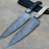 Hand Made Damascus Outdoor Chef Knives