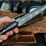 Damascus steel Boot knife